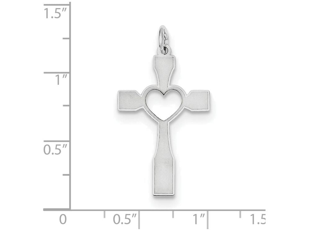 FJC Finejewelers Sterling Silver Laser Designed Cross Pendant Necklace - Chain Included