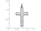 FJC Finejewelers Sterling Silver Laser Designed Cross Pendant Necklace - Chain Included