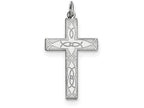 FJC Finejewelers Sterling Silver Laser Designed Cross Pendant Necklace - Chain Included