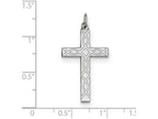 FJC Finejewelers Sterling Silver Laser Designed Cross Pendant Necklace - Chain Included