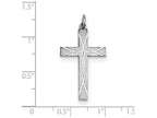 FJC Finejewelers Sterling Silver Laser Designed Cross Pendant Necklace - Chain Included