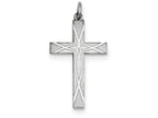 FJC Finejewelers Sterling Silver Laser Designed Cross Pendant Necklace - Chain Included