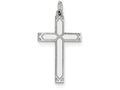 FJC Finejewelers Sterling Silver Laser Designed Cross Pendant Necklace - Chain Included
