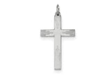 FJC Finejewelers Sterling Silver Laser Designed Cross Pendant Necklace - Chain Included