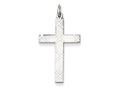 FJC Finejewelers Sterling Silver Laser Designed Cross Pendant Necklace - Chain Included