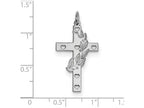 FJC Finejewelers Sterling Silver Laser Designed Cross Pendant Necklace - Chain Included