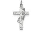 FJC Finejewelers Sterling Silver Laser Designed Cross Pendant Necklace - Chain Included
