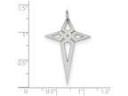 FJC Finejewelers Sterling Silver Laser Designed Cross Pendant Necklace - Chain Included