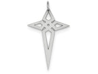 FJC Finejewelers Sterling Silver Laser Designed Cross Pendant Necklace - Chain Included