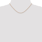FJC Finejewelers 14k Rose Gold 1.0mm Bright Cut Rope