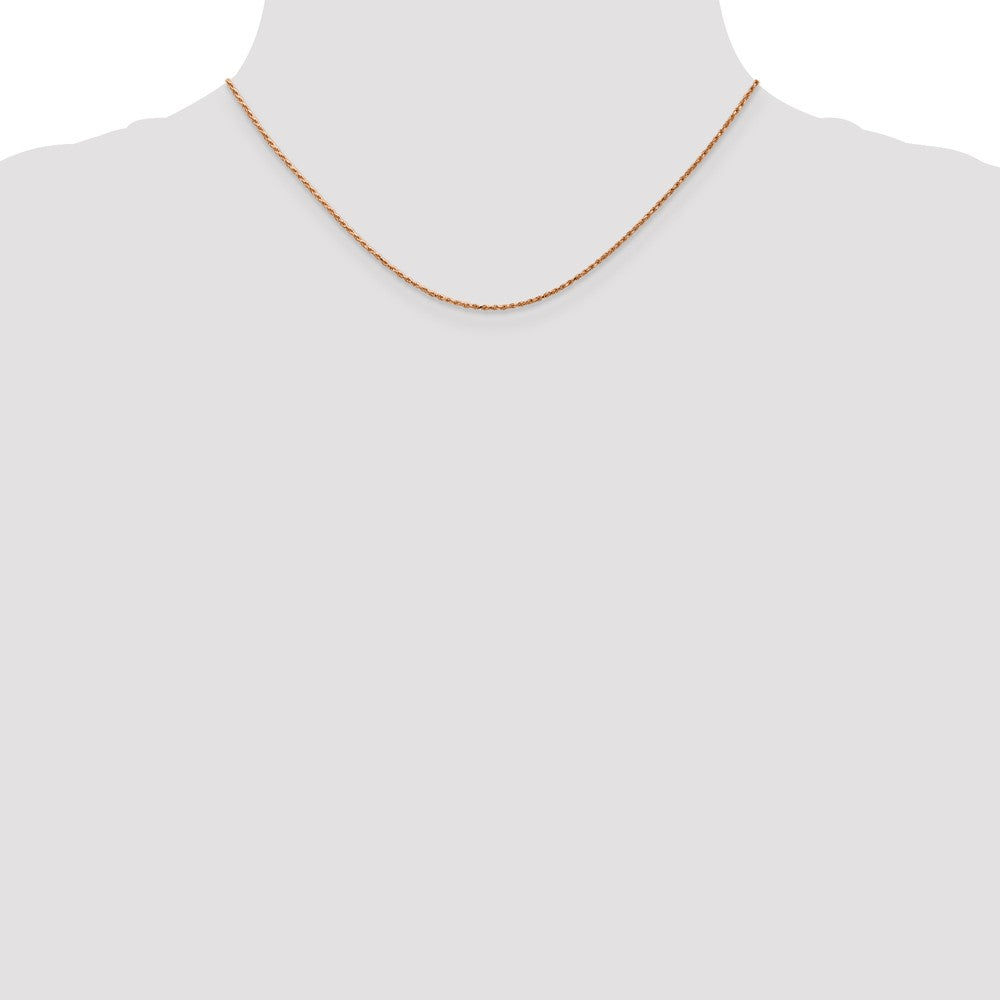 FJC Finejewelers 14k Rose Gold 1.0mm Bright Cut Rope