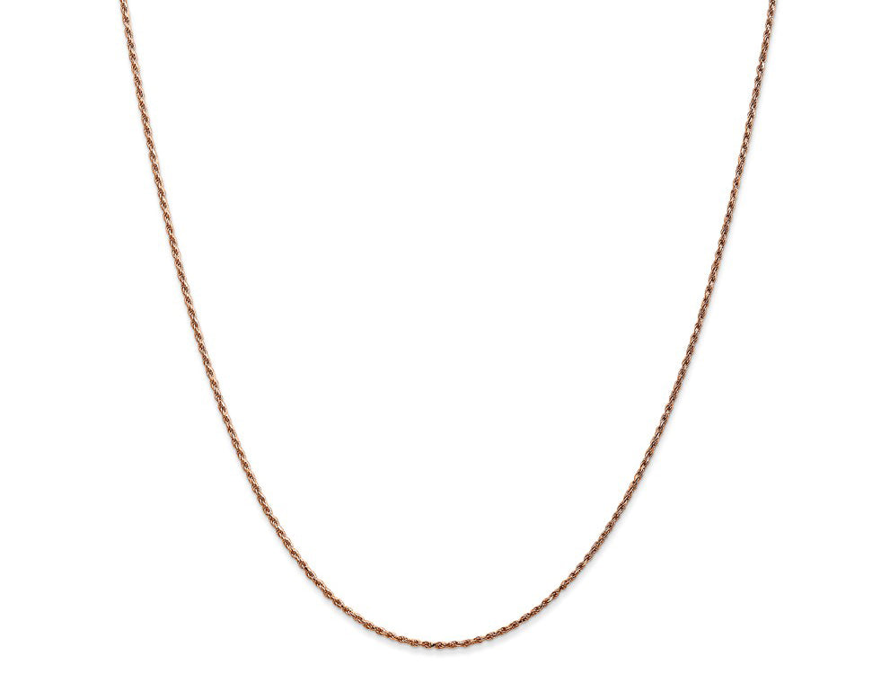 FJC Finejewelers 14k Rose Gold 1.0mm Bright Cut Rope