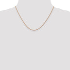 FJC Finejewelers 14k Rose Gold 1mm Bright Cut Rope