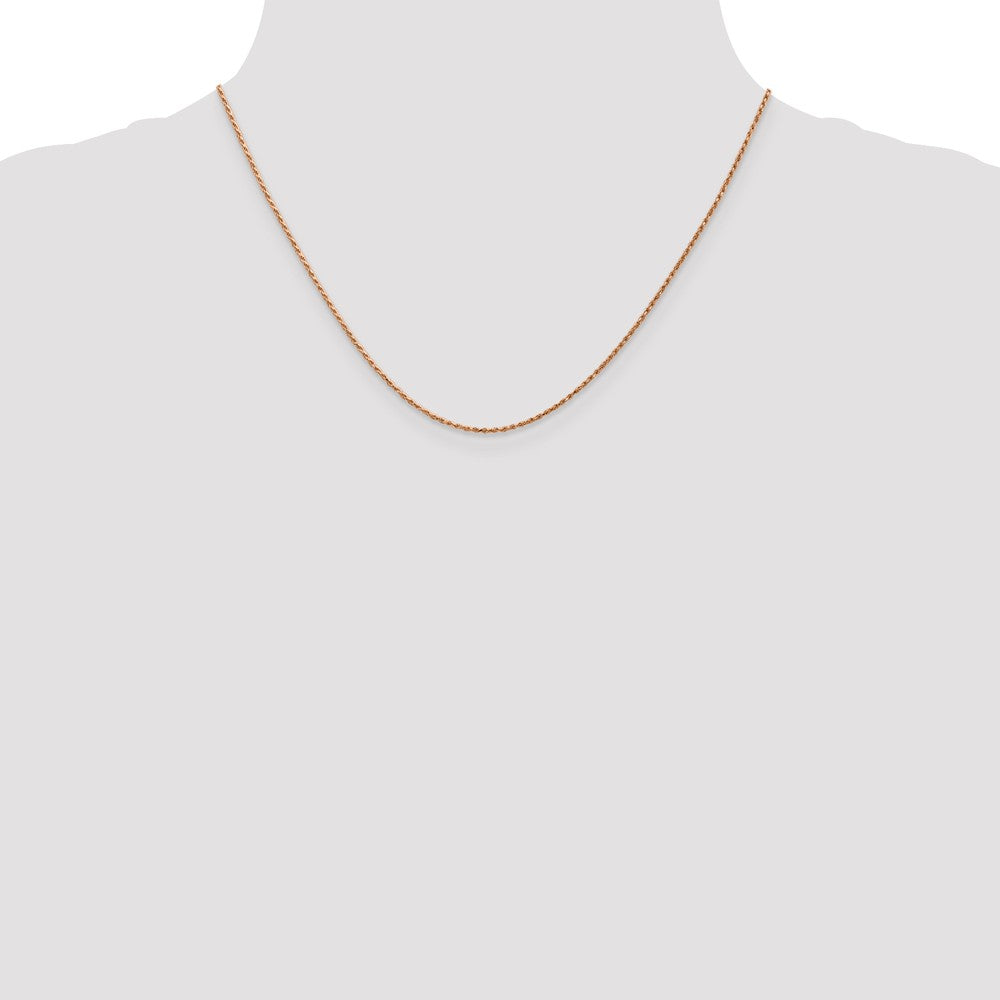 FJC Finejewelers 14k Rose Gold 1mm Bright Cut Rope