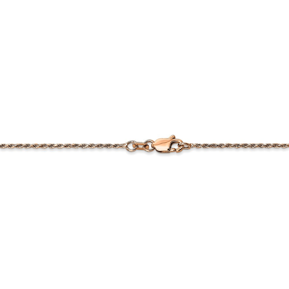FJC Finejewelers 14k Rose Gold 1mm Bright Cut Rope