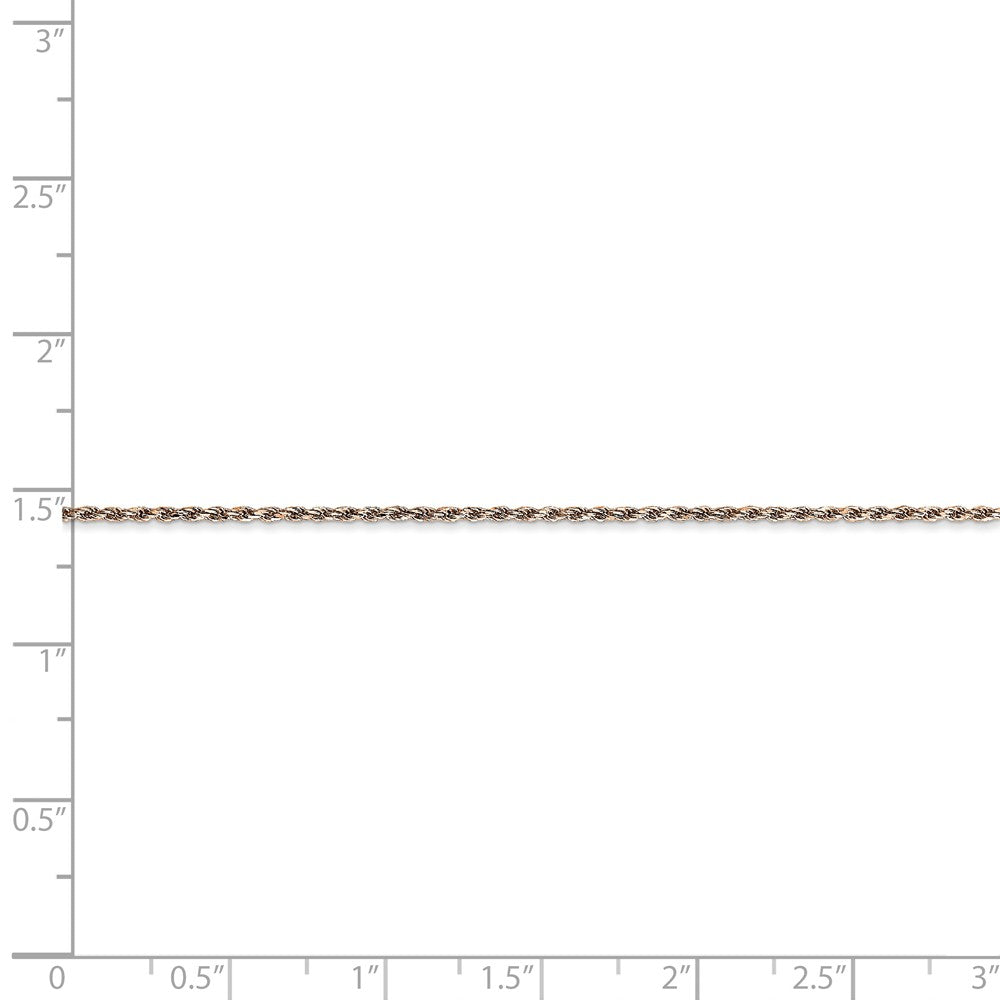 FJC Finejewelers 14k Rose Gold 1mm Bright Cut Rope
