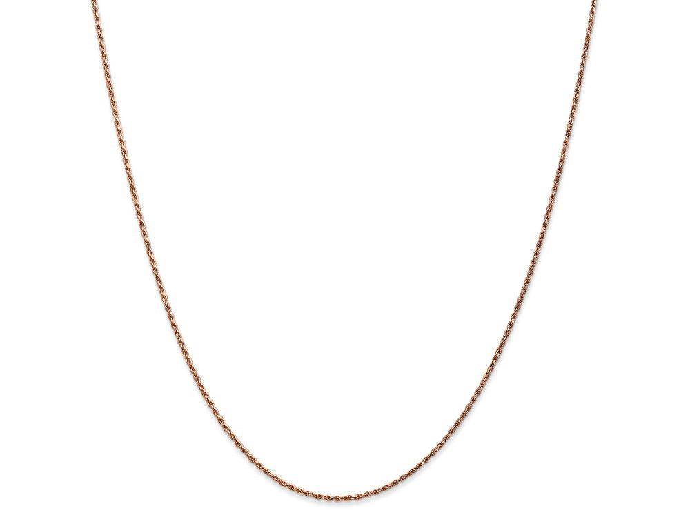 FJC Finejewelers 14k Rose Gold 1mm Bright Cut Rope
