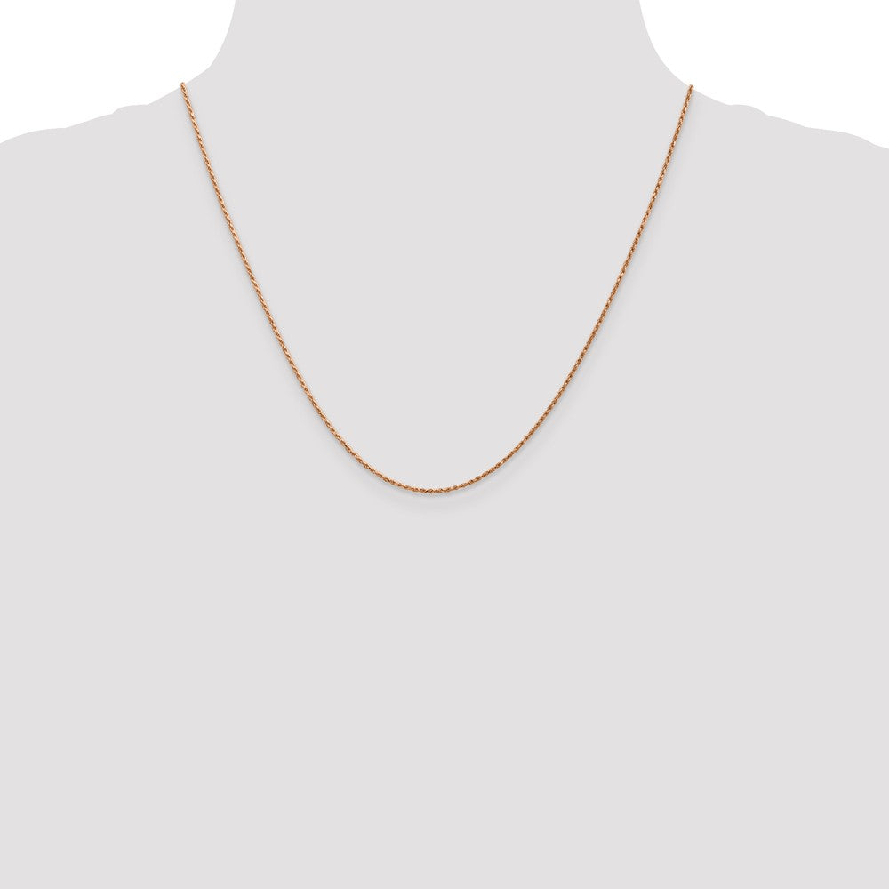 FJC Finejewelers 14k Rose Gold 1.0mm Bright Cut Rope
