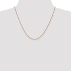 FJC Finejewelers 14k Rose Gold 1.0mm Bright Cut Rope