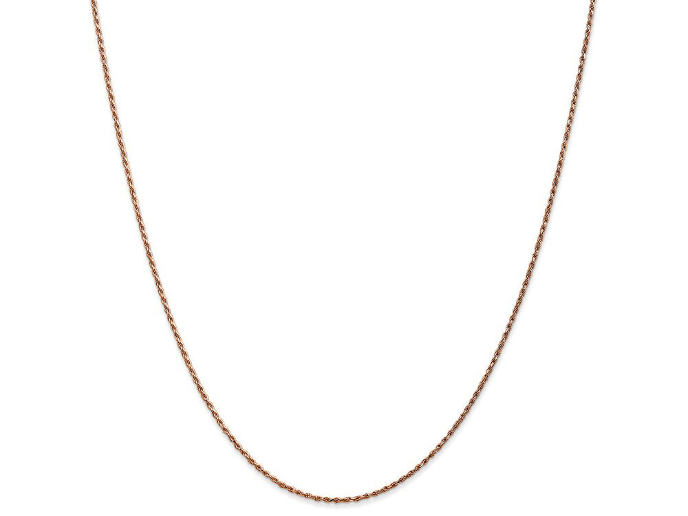 FJC Finejewelers 14k Rose Gold 1.0mm Bright Cut Rope