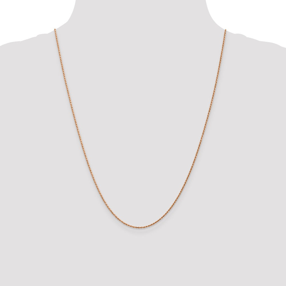 FJC Finejewelers 14k Rose Gold 1.0mm Bright Cut Rope