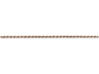 FJC Finejewelers 20 Inch 14k Rose Gold 1.5mm bright-cut Rope Chain Necklace