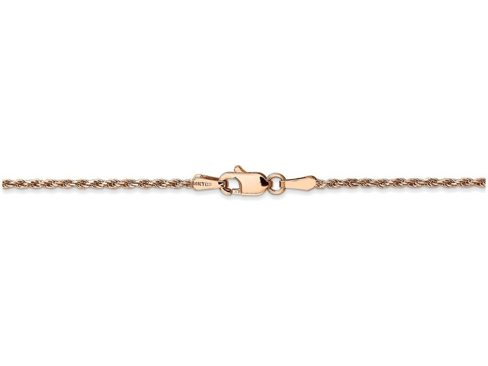 FJC Finejewelers 24 Inch 14k Rose Gold 1.5mm bright-cut Rope Chain Necklace