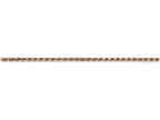 FJC Finejewelers 9 Inch 14k Rose Gold 1.8mm bright-cut Rope Chain Ankle Bracelet (Smaller Ankles)