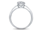 FJC Finejewelers 10k White Gold 7mm Solitaire Round Created Ruby Ring
