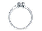 FJC Finejewelers 10k White Gold 7mm Solitaire Heart Shaped Created Ruby Ring