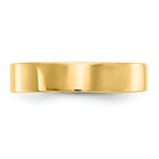 FJC Finejewelers 14k Yellow Gold Adjustable Flat Polished Band Toe Ring 3mm wide