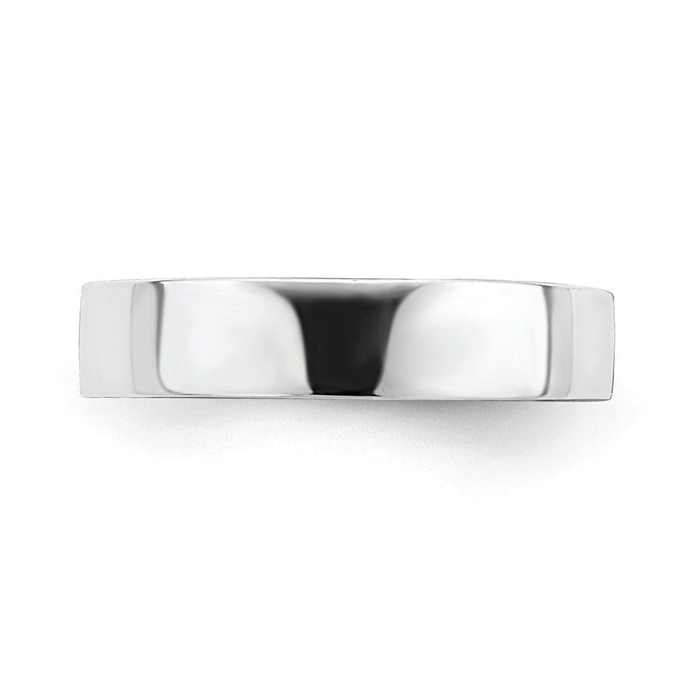 FJC Finejewelers 14k White Gold Adjustable Flat Polished Band Toe Ring 3mm wide