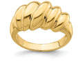 FJC Finejewelers 14k Yellow Gold Shrimp Domeslanted Charm