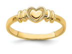FJC Finejewelers 14k Yellow Gold Heart In Heart with Two Side Bars Charm