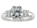 FJC Finejewelers 8mm White Round Cubic Zirconia Ring