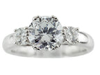 FJC Finejewelers 8mm White Round Cubic Zirconia Ring
