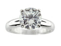 FJC Finejewelers 8mm White Round Cubic Zirconia Ring