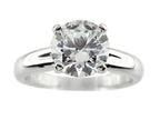 FJC Finejewelers 8mm White Round Cubic Zirconia Ring