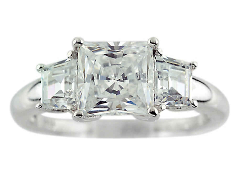 FJC Finejewelers 7x7mm White Cubic Zirconia Ring