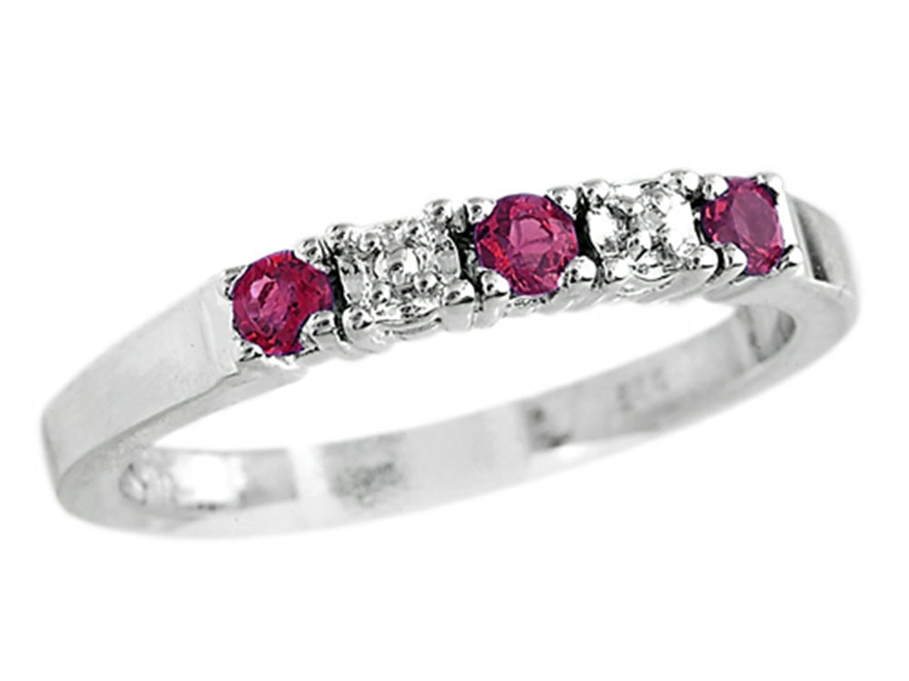 FJC Finejewelers 2.5mm Created Ruby Band / Ring