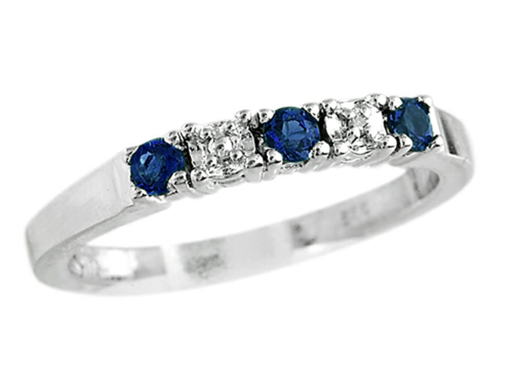 FJC Finejewelers 2.5mm Created Blue Sapphire Band / Ring