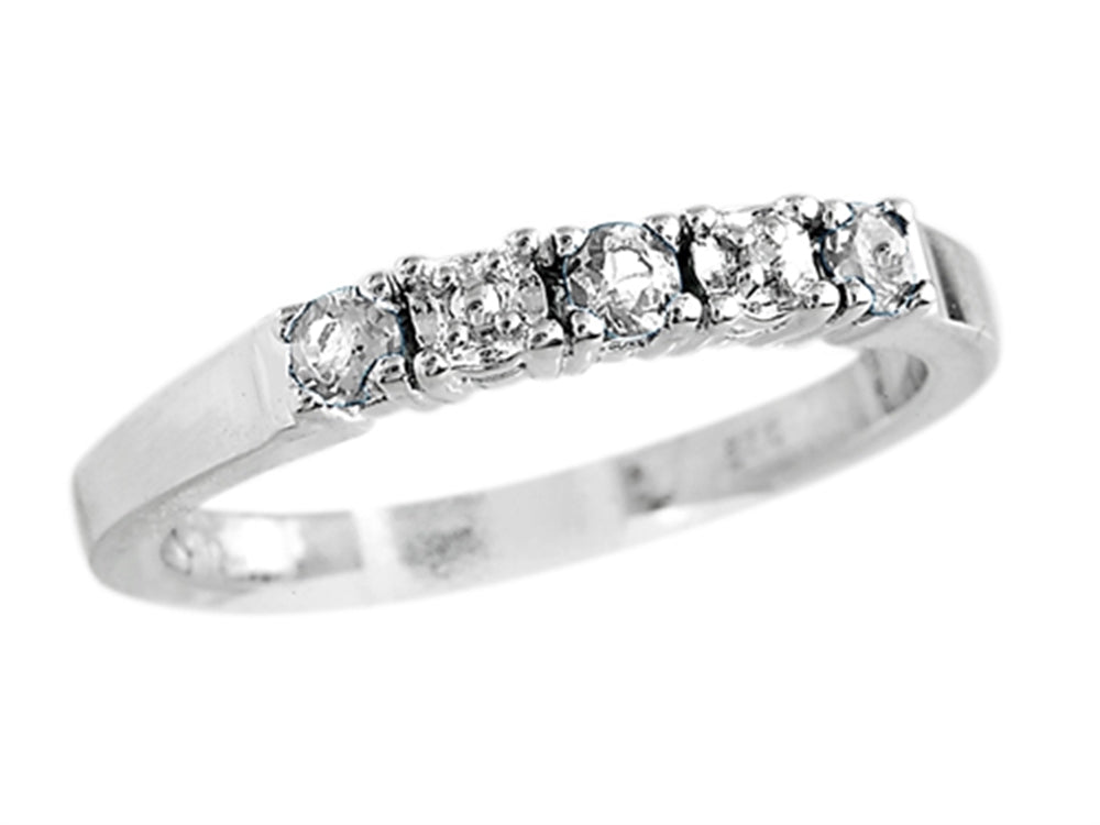 FJC Finejewelers 2.5mm White Topaz Band / Ring