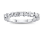 FJC Finejewelers 3x2mm Baguette Created White Sapphire Stackable Band Ring