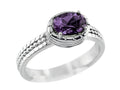 FJC Finejewelers 7x5mm Solitaire Oval Amethyst Ring