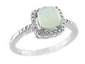 FJC Finejewelers 6x6mm Cushion-Cut Opal Ring