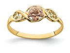 FJC Finejewelers 14k Yellow Gold Flower with Figure Eight Sidestwo-color Rings