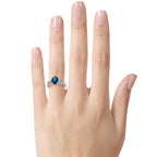 FJC Finejewelers Oval London Blue Topaz 9x7 Promise Ring