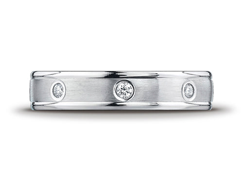 Benchmark® 4mm Comfort Fit Diamond Wedding Band / Ring