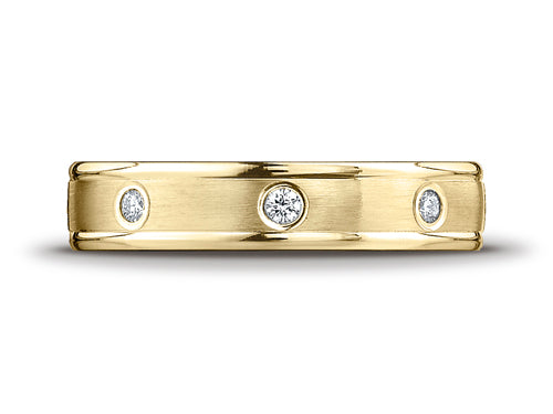 Benchmark® 4mm Comfort Fit Diamond Wedding Band / Ring