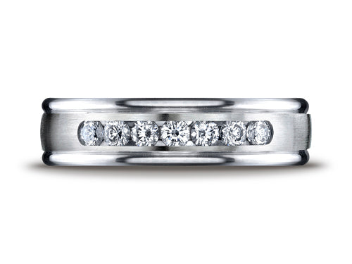 Benchmark® 6mm Comfort Fit Diamond Wedding Band / Ring